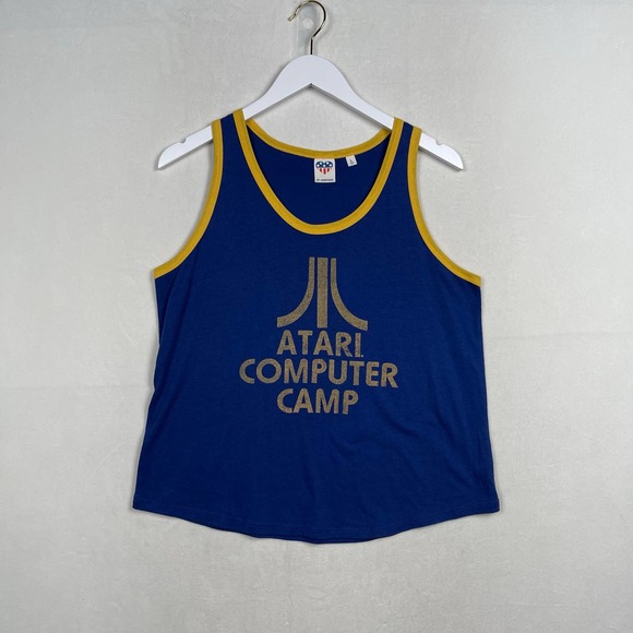 Atari Computer Camp Retro 80’s Tank Top By Junkfood Women’s Large - Picture 1 of 5